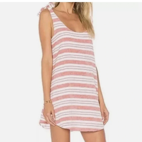 Lovers + Friends Everglades Mini Dress Sleeveless Linen Blend Womens Size Small - Picture 15 of 15